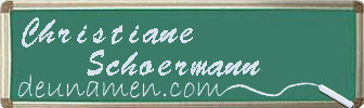 Christiane Schoermann Visitenkarte